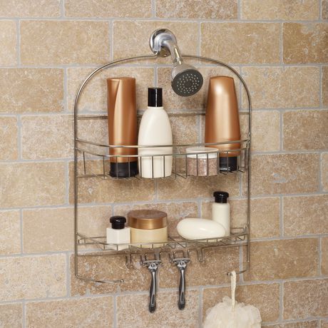 Hometrends Extra Wide Over the Shower Caddy, Chrome | Walmart Canada