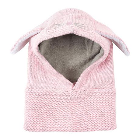 Zoocchini Bonnet Cagoule En Tricot Pour Bebe Tout Petit Doublure En Polaire Chapeau D Hiver Walmart Canada