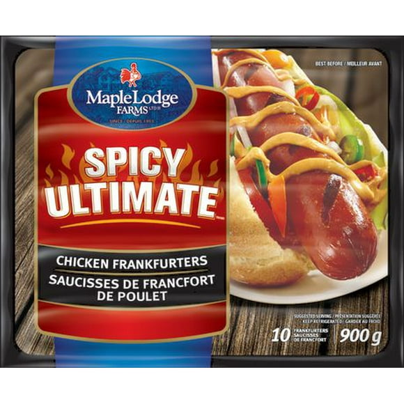 Spicy Ultimate Chicken Frankfurters, Turn up the heat on the grill.