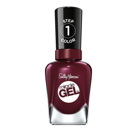 Sally Hansen Miracle Gel Vernis à ongles, système de gel en 2 étapes, sans lampe UV, tenue jusqu'à 8 jours