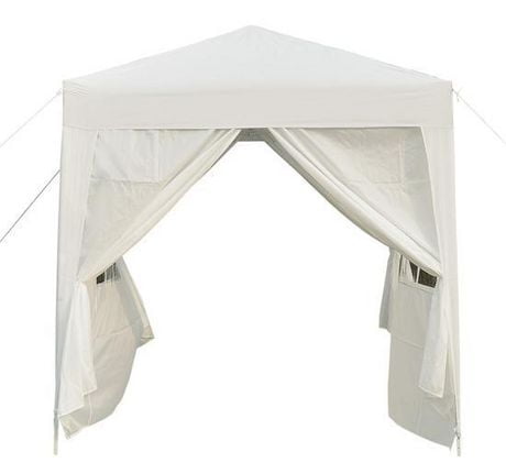 Aosom Outsunny 6.6X6.6Ft Pop Up Tent Outdoor Gazebo Folding Party Canopy Sunshade Pavilion With Sidewalls White White Other