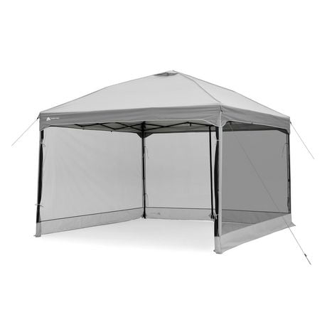 Ozark Trail Instant Canopy with Mesh Curtain 11 FT x 11 FT, Instant Canopy w/ Mesh Curtain