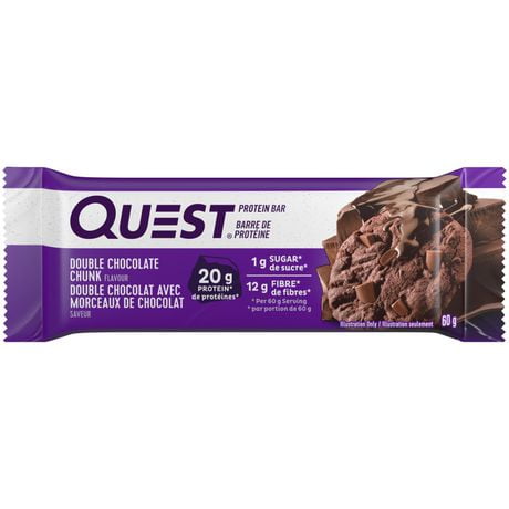 Quest Barre De Protéine Double chocolat Avec Morceaux De Chocolate Quest Dble Choco 4pq