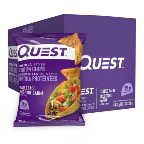 Quest Tortilla Style Protein Chips Nacho Cheese, 32 g