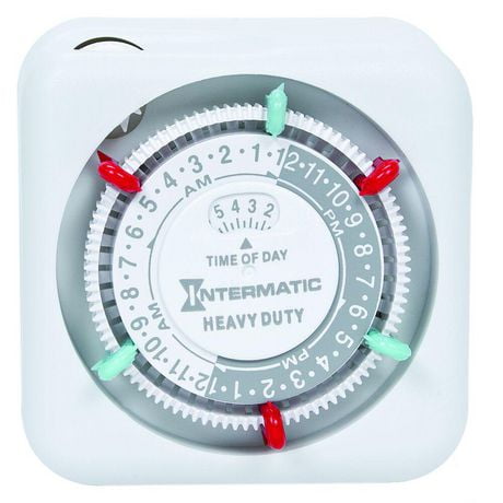 Intermatic Heavy-Duty 24-Hour Indoor Mechanical Plug-In Timer