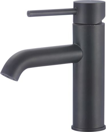 American Imaginations Ai 29490 1 Hole Cupc Approved Lead Free Brass Faucet Set In Black Color Drain Incl Walmart Canada