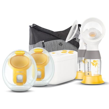 Medela Pump In Style Hands-Free Bundle, Wearable Cups, PersonalFit Flex Breast Shields, Portable and Discreet Double Electric Breast Pump