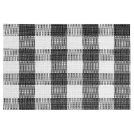 Vinyl Placemat (Plaid) (Black) - Set of 12 | Walmart Canada