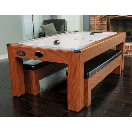 Hathaway Newport 7 Feet Pool Table Combo Set with Benches | Walmart Canada