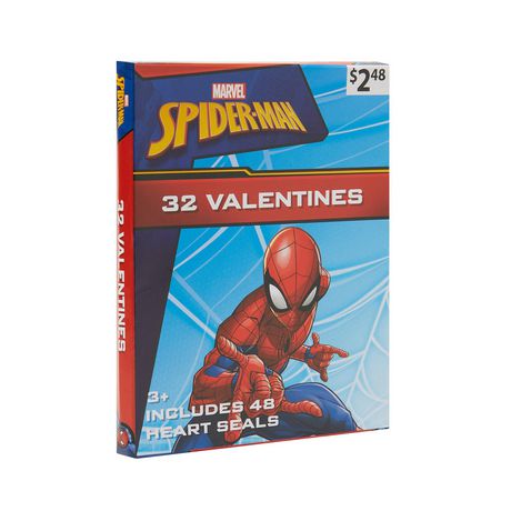 Kit d'échange de bonbons et de cartes Spiderman pour la Saint-Valentin