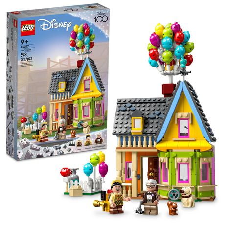 LEGO Disney and Pixar ‘Up’ House 43217 Disney 100 Celebration Classic Building Toy Set for Kids and Movie Fans Ages 9+, A Fun Gift for Disney Fans and Anyone Who Loves Creative Play, Includes 598 Pieces, Ages 9+