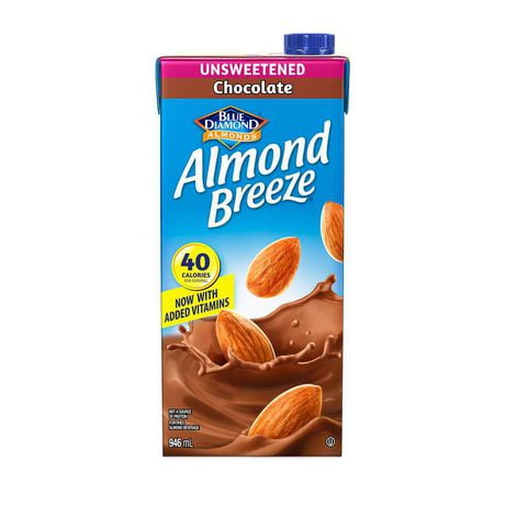 Blue Diamond Almond Breeze Non-Dairy Beverage Unsweetened Chocolate ...