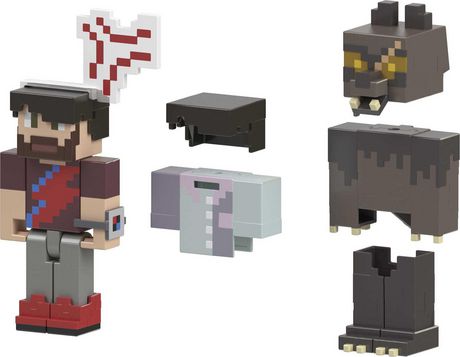 Minecraft Rougarou + Anger Vein Action Figures and Accessories, Creator ...