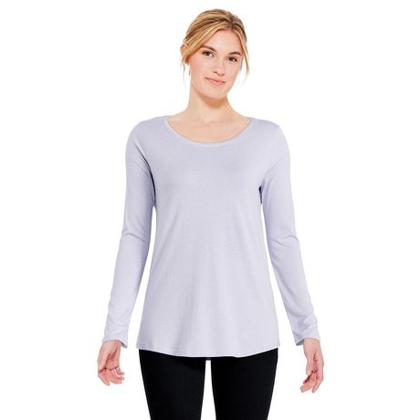 George Women’s Long Sleeve Crew Neckline Tee | Walmart Canada