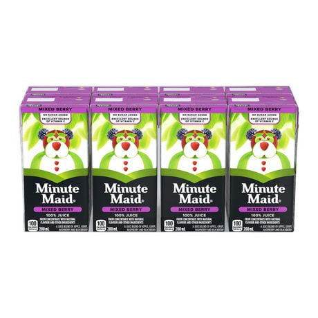 Minute Maid Mixed Berry Juice 200mL carton, 8 pack | Walmart Canada