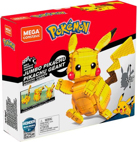 mega construx pokemon jumbo pikachu building set