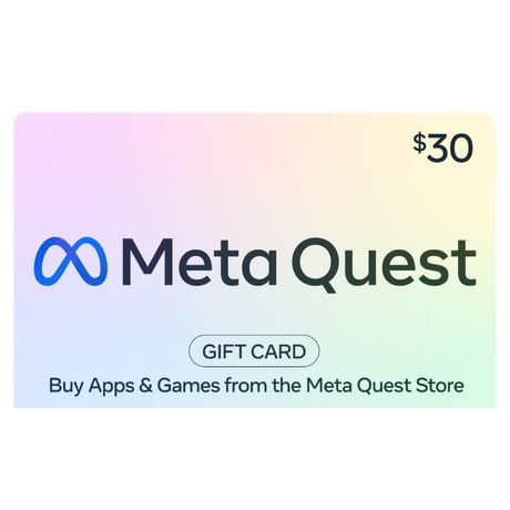 Meta Quest $30 Carte Cadeau (Code Numérique)