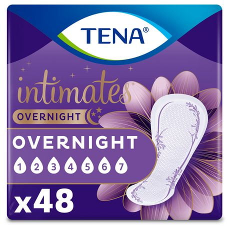 TENA Serviettes contre l’incontinence féminine - De nuit - 48 unités 48 unités