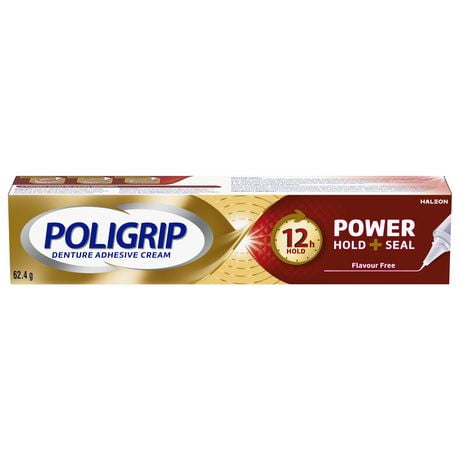 Poligrip Power Hold + Seal Adhesive Cream, 62 g