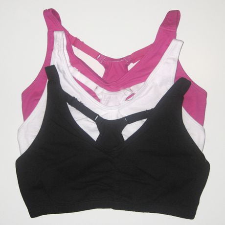 loom fruit sports bra rouched adjustable walmart zoom