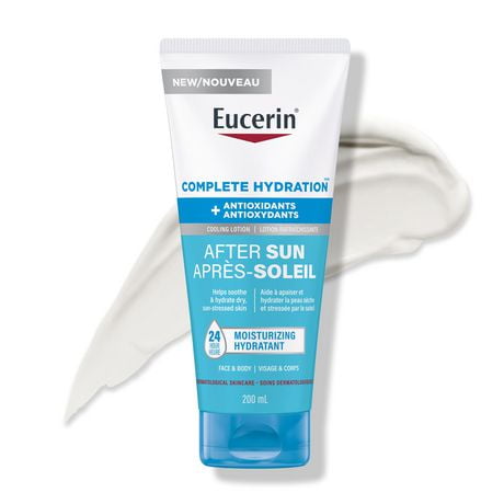 Lotion après-soleil en gel Eucerin, tube de 200 ml | Lotion après-soleil rafraîchissante avec antioxydants Plus qu'une protection solaire