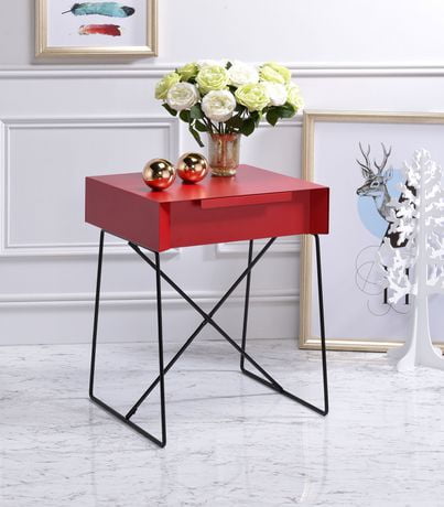 red end table