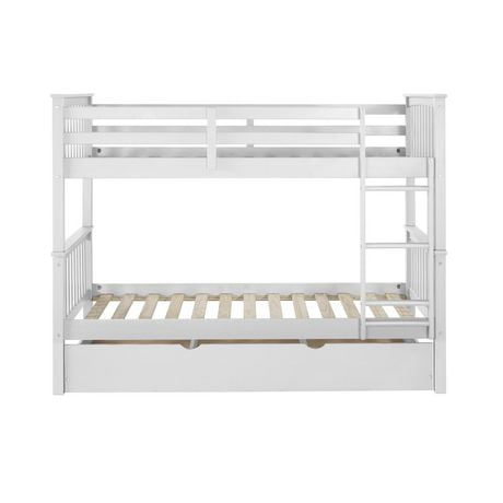 Manor Park Solid Wood Twin Trundle Bed Frame with Wheels - Multiple ...