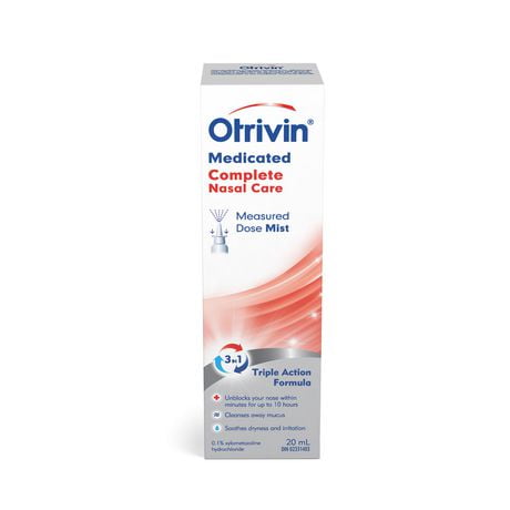 Otrivin Complete Medicated Cold & Allergy Relief Nasal Decongestant