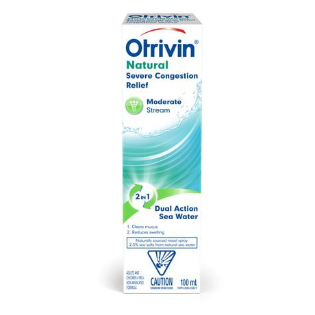 Otrivin Natural Severe Nasal Congestion Relief Nasal Decongestant Spray