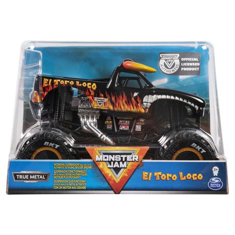 Monster Jam, Official El Toro Loco Monster Truck, Die-Cast Vehicle, 1:24 Scale