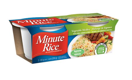 Minute Rice® Vegetable Medley Rice Cups, 250 g | Walmart Canada