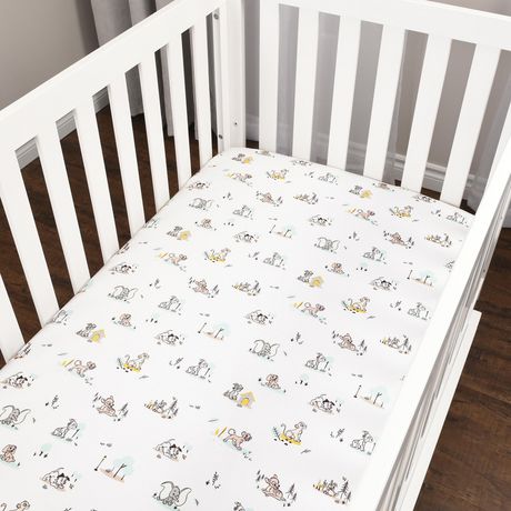 Disney Plusieurs Caracteres Les Debuts De La Nature Paquet De 2 Draps Housses Pour Lit De Bebe Walmart Canada