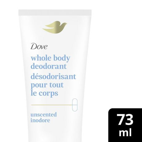 Dove Unscented Whole Body Deodorant Cream, 73 ml