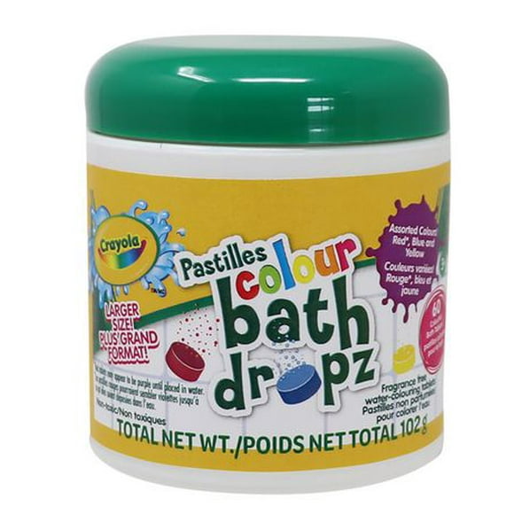 Crayola Bath Dropz 60 pièces Le plaisir du bain Crayola !