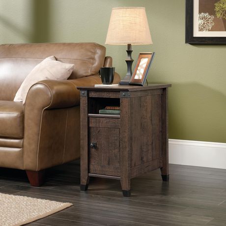 Sauder® Carson Forge Collection Side Table, Coffee Oak ...