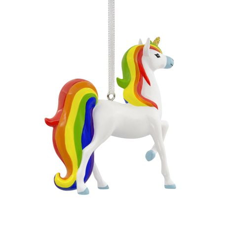 hallmark unicorn with rainbow mane christmas tree ornament christmas ornament walmart