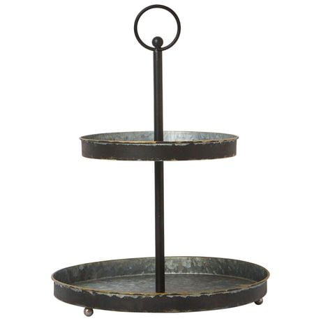 Holiday Time Metal Tiered Christmas Tray, Black - Walmart.ca