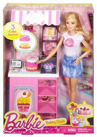 Mattel Barbie Bakery Owner Doll & Playset | Walmart Canada