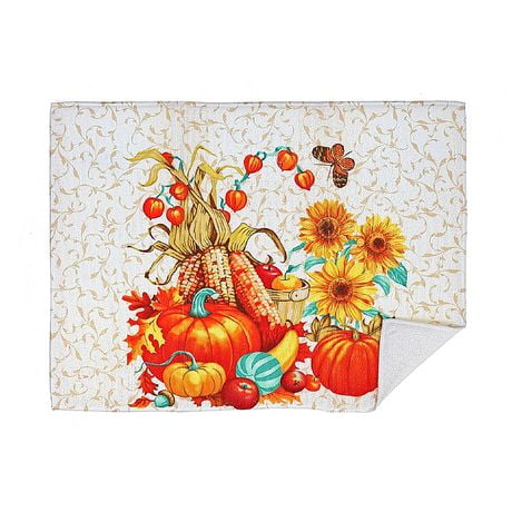 Microfibre Drying Mat (happy Harvest) - Set Of 2 