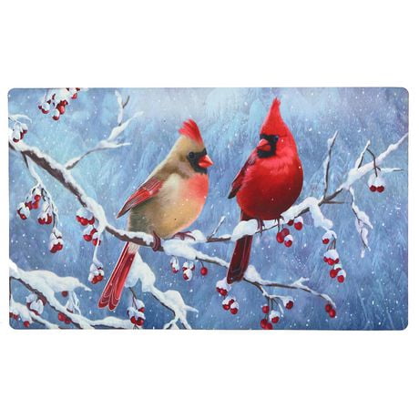 Printed Rubber Mat (Cardinal Couple On Branch) | Walmart Canada