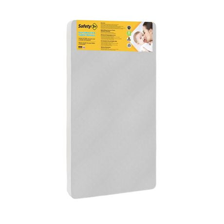 Safety 1st Sweet Dreams Grow with Me Dual Sided 2-in-1 Baby Crib & Toddler Bed Mattress
