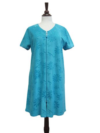 George Classic Womens short Sleeve Zip Front Robe | Walmart Canada