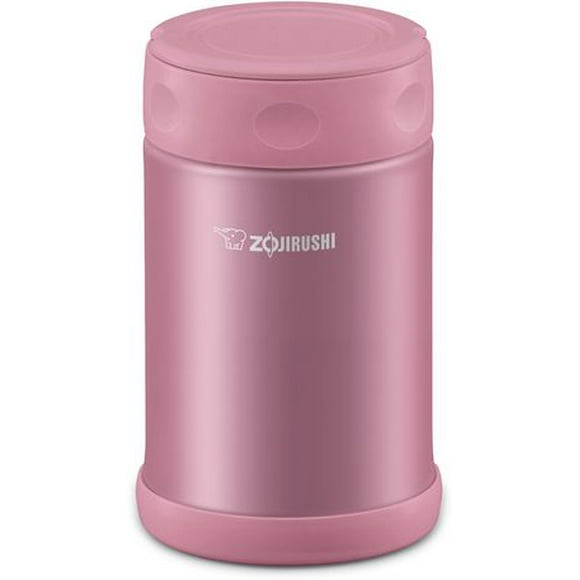 Zojirushi Vacuum Insulated Stainless Steel 17 Oz. Food Jar, Shiny Pink