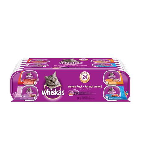 Nourriture Humide Pour Chats De Whiskas En Barquette Refermable Au Format Variete De 24 Unites Walmart Canada