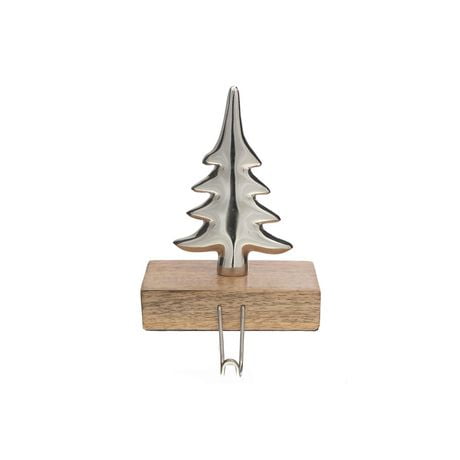 Metal Stocking Hanger On Mango Wood Base (Tree) - Walmart.ca