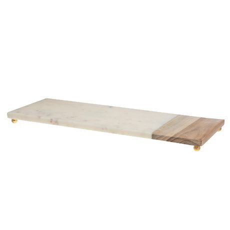 White Marble And Wood Cheese Board Walmart Ca   6000205434544 