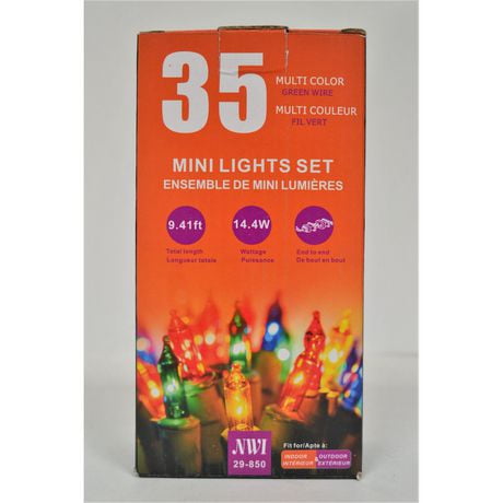 35 Lt Indoor/Outdoor Mini Light Set (Multi Bulbs) - Set of 2