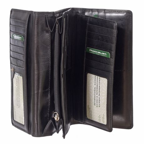 Club Rochelier Leather Checkbook Wallet | Walmart Canada