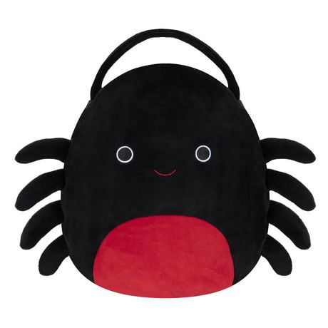 Squishmallows 10-Inch Bella The Spider Plush Treat Pail - Add Bella to your Squad, Ultrasoft Stuffed Plush Treat Pail, Official Kelly Toy Plush