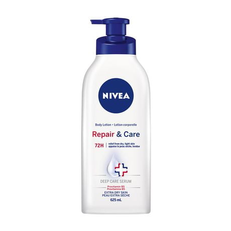 NIVEA Repair & Care 72H Body Lotion for Extra Dry Skin, 625 mL, for Extra Dry Skin